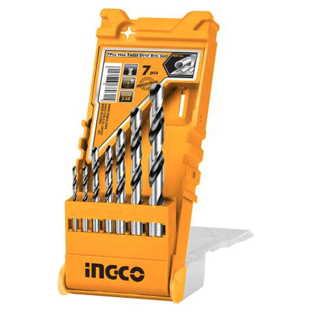 Ingco HSS Twist Drill Bits Set Of 7 Pcs AKD1075