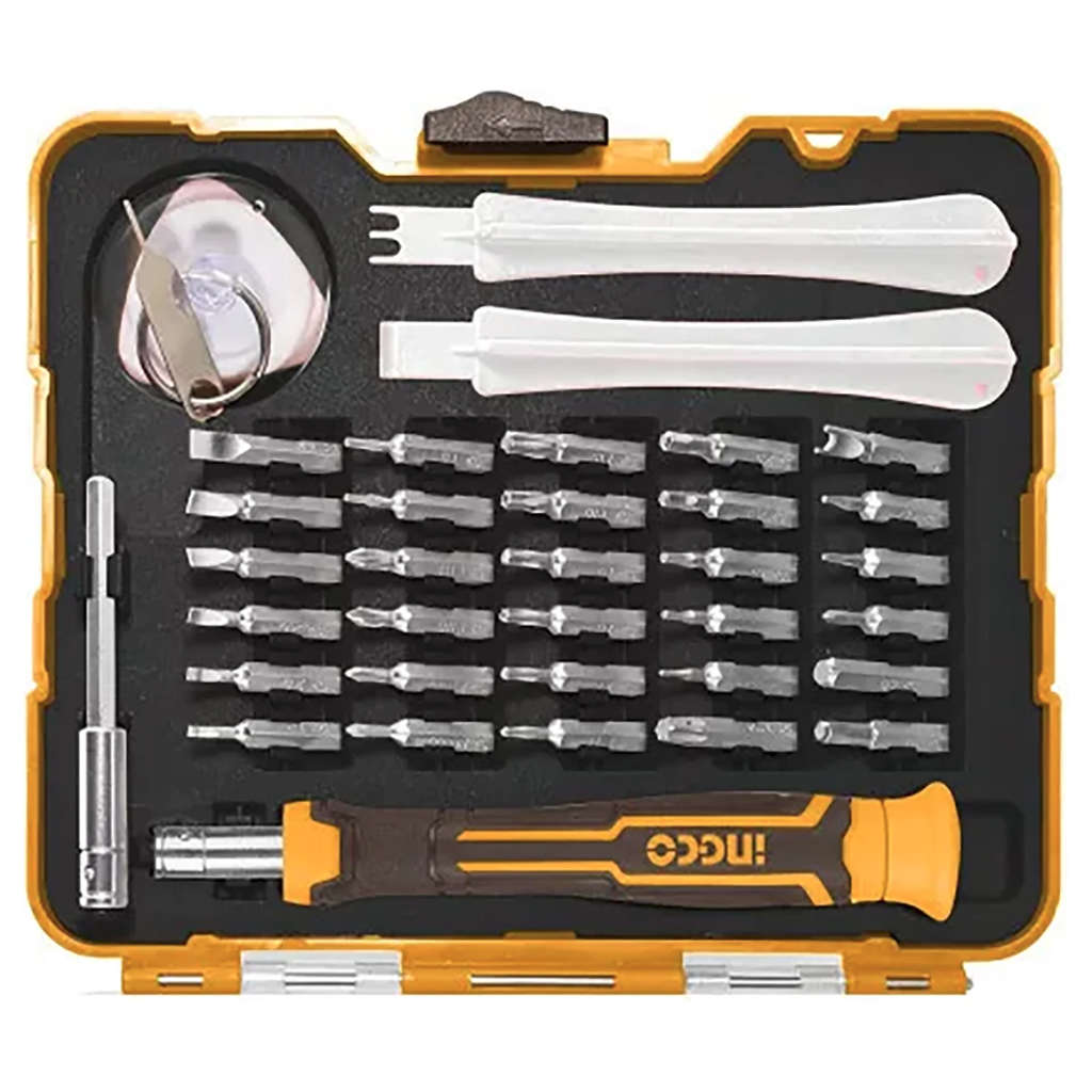 Ingco Precision Screwdriver Set Of 37 Pcs HKSDB0378