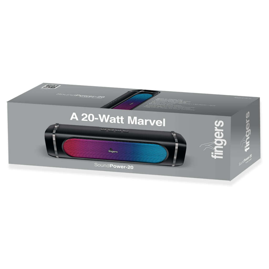 Fingers SoundPower-20 Portable Speaker Black