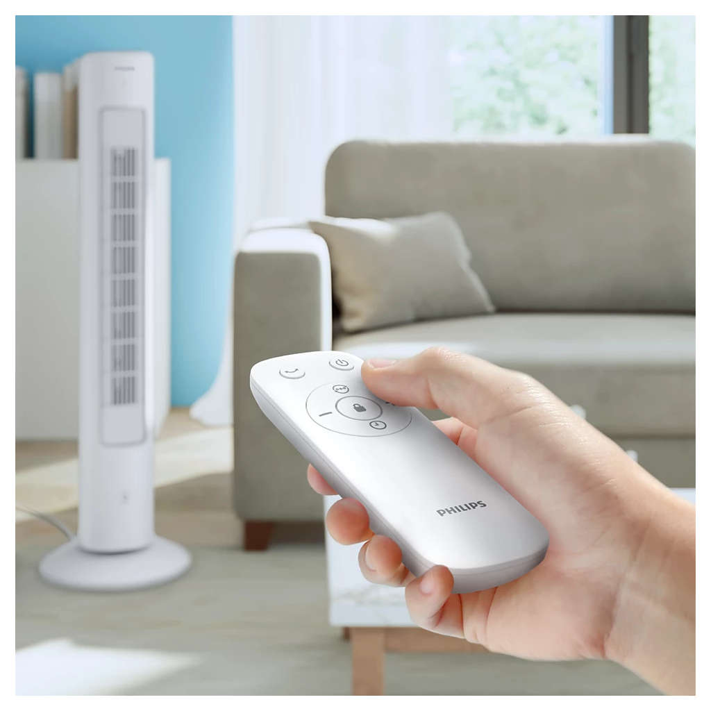 Philips 5000 Series High Performance Bladeless Technology Tower Fan White CX5535/00