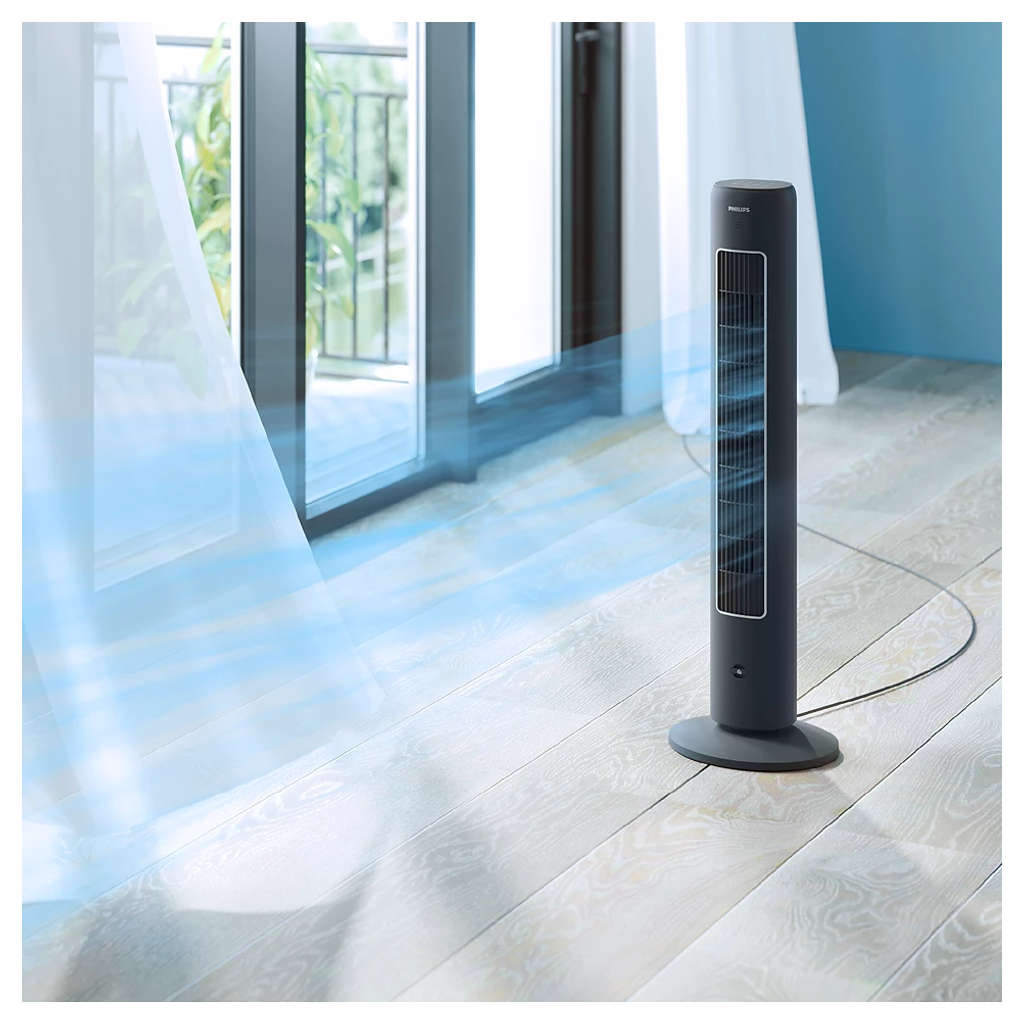 Philips 5000 Series High Performance Bladeless Technology Tower Fan Black CX5535/11