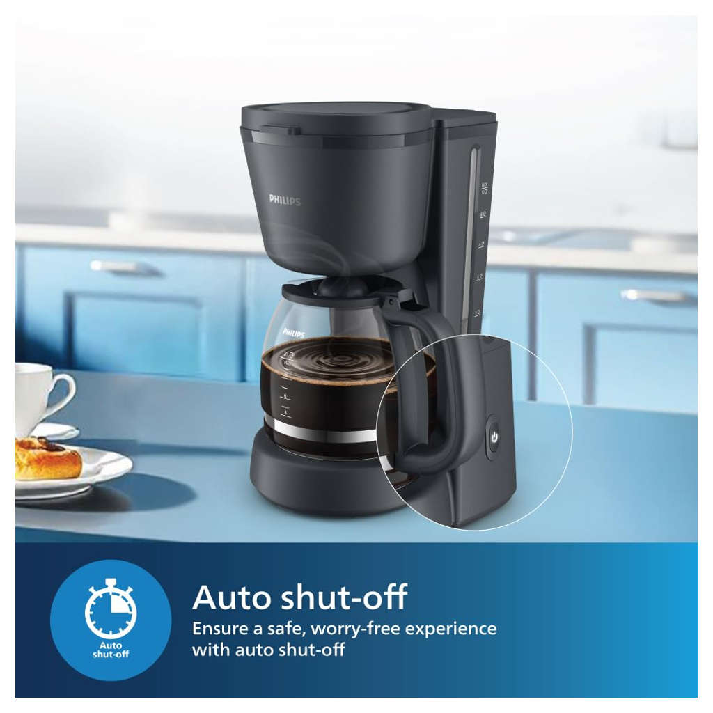 Philips Drip Coffee Maker 1000W Black HD7430/90
