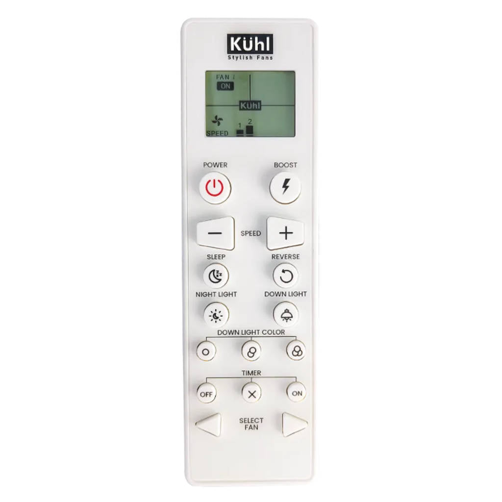 Kuhl Windzz K3 BLDC Ceiling Fan With Remote 1320 mm White