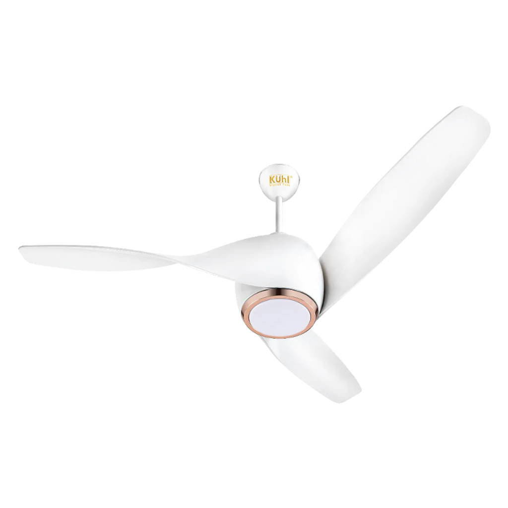 Kuhl Twist L3 BLDC Ceiling Fan With Remote 1320 mm White 