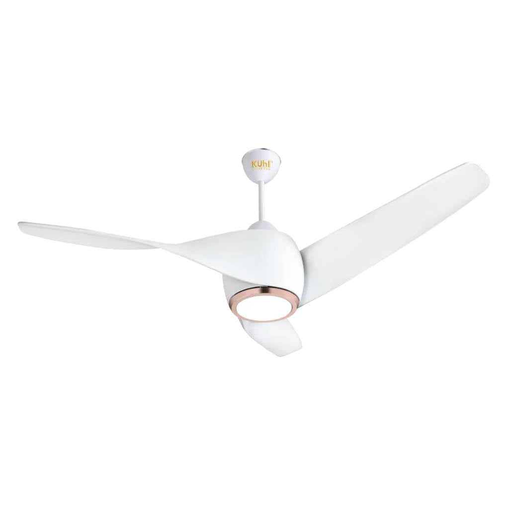 Kuhl Twist L3 BLDC Ceiling Fan With Remote 1320 mm White