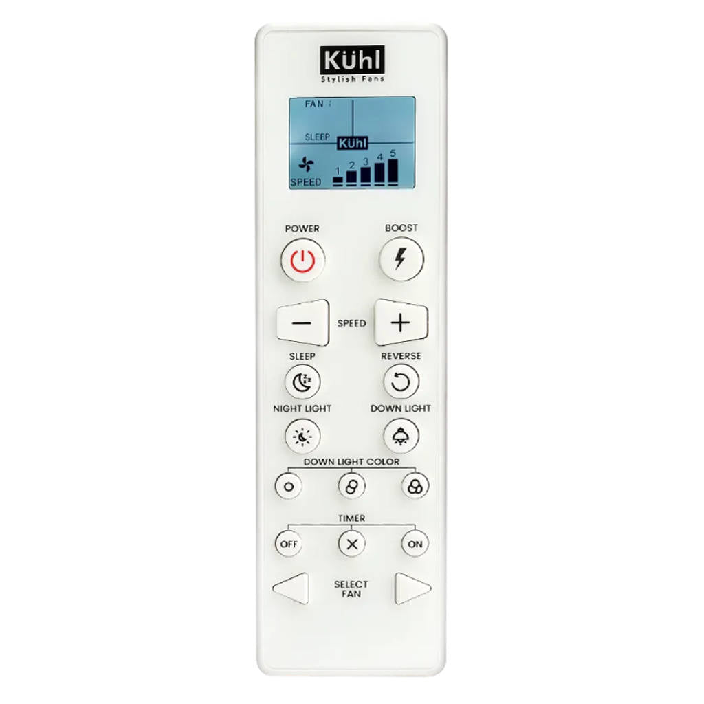 Kuhl Twist L3 BLDC Ceiling Fan With Remote 1320 mm White