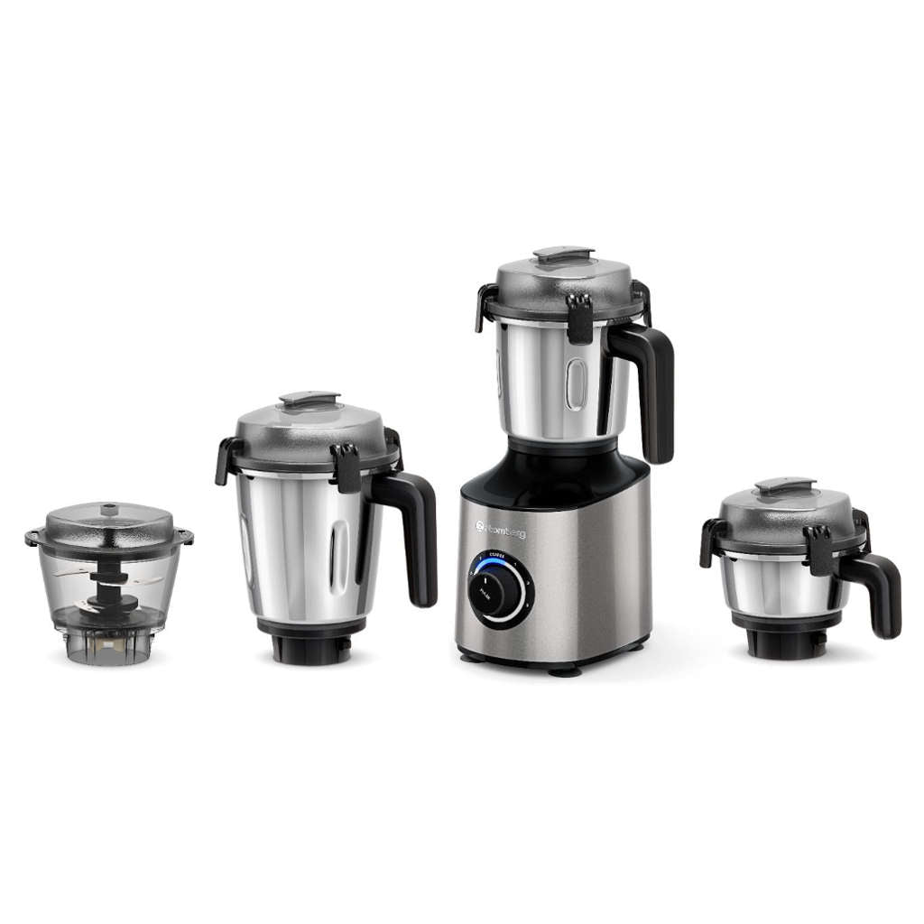 Atomberg Zenova Mixer Grinder With Chopper 4 Jars Sand Grey