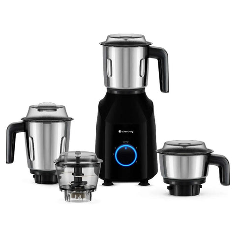 Atomberg Yulia Mixer Grinder With Chopper 4 Jars Gloss Black 