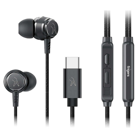 Fingers SoundBounce-C Wired Earphone Black 