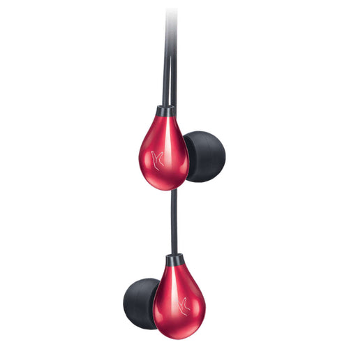 Fingers Droplets Wired Earphone Piano Red 
