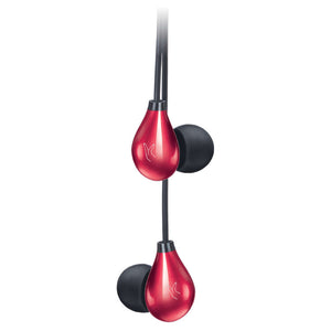 Fingers Droplets Wired Earphone Piano Red 