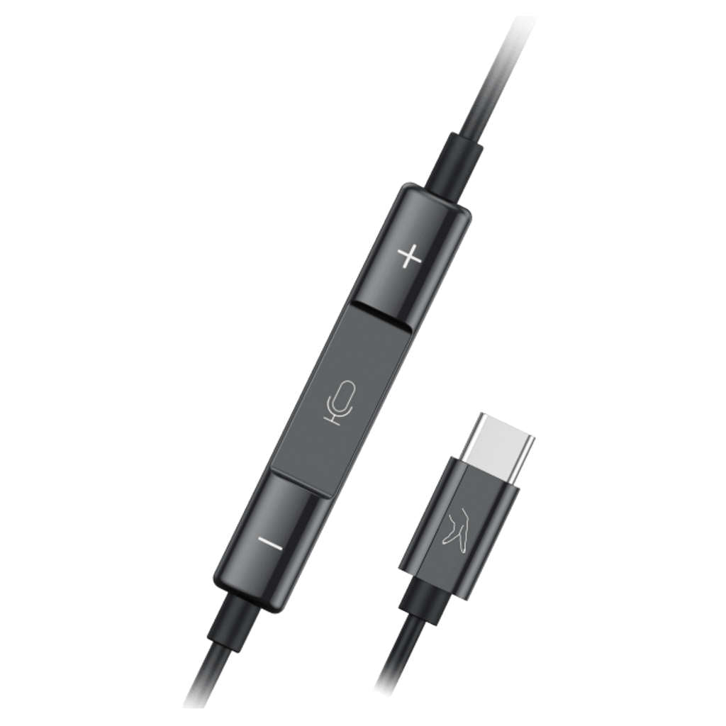 Fingers AudioPop-C With Type-C Wired Earphone Piano Black