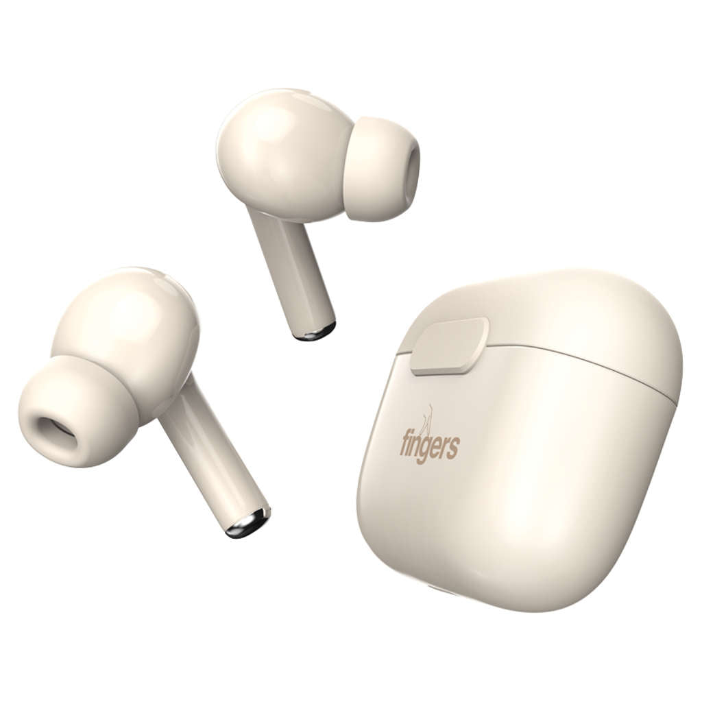 Fingers Go-Cheer True Wireless Earbuds Ivory Beige