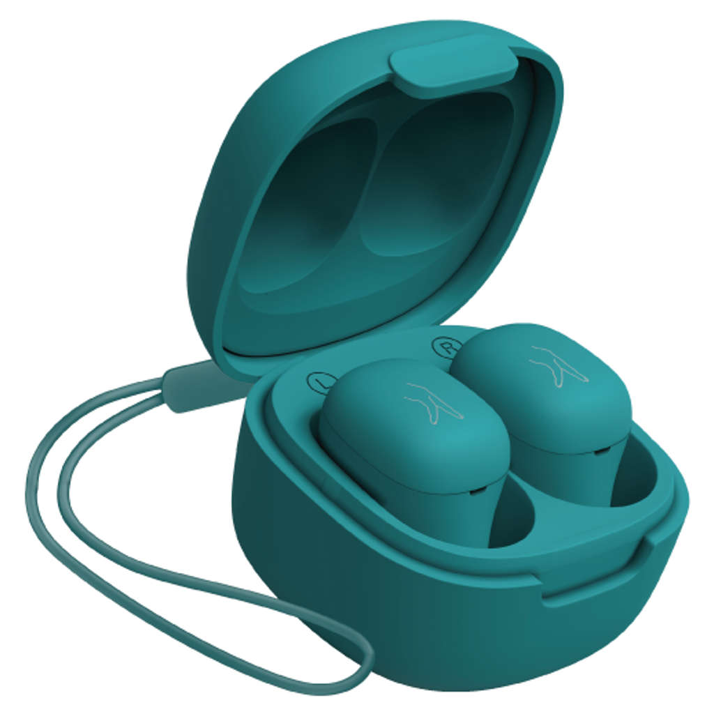 Fingers SizeZero Pods2 True Wireless Earbuds Teal