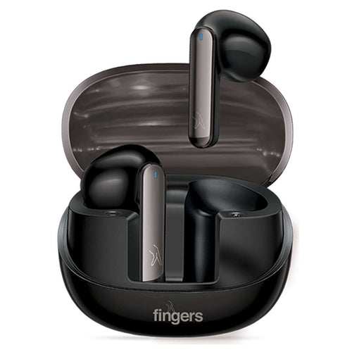 Fingers Hi-Class True Wireless Earbuds Gun Metal + Piano Black 