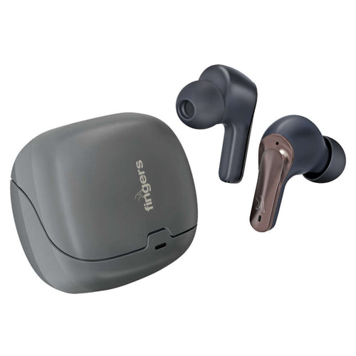 Fingers ANC-Paradise True Wireless Earbuds Dark Silver + Gun Metal 