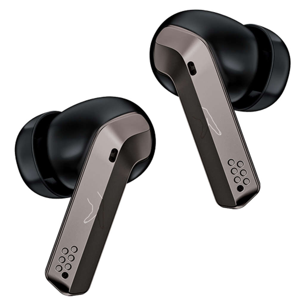 Fingers Mesmeric True Wireless Earbuds Gun Metal + Black