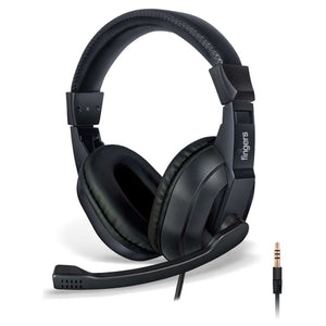 Fingers S10 Single Pin Wired Headphone Rich Black 