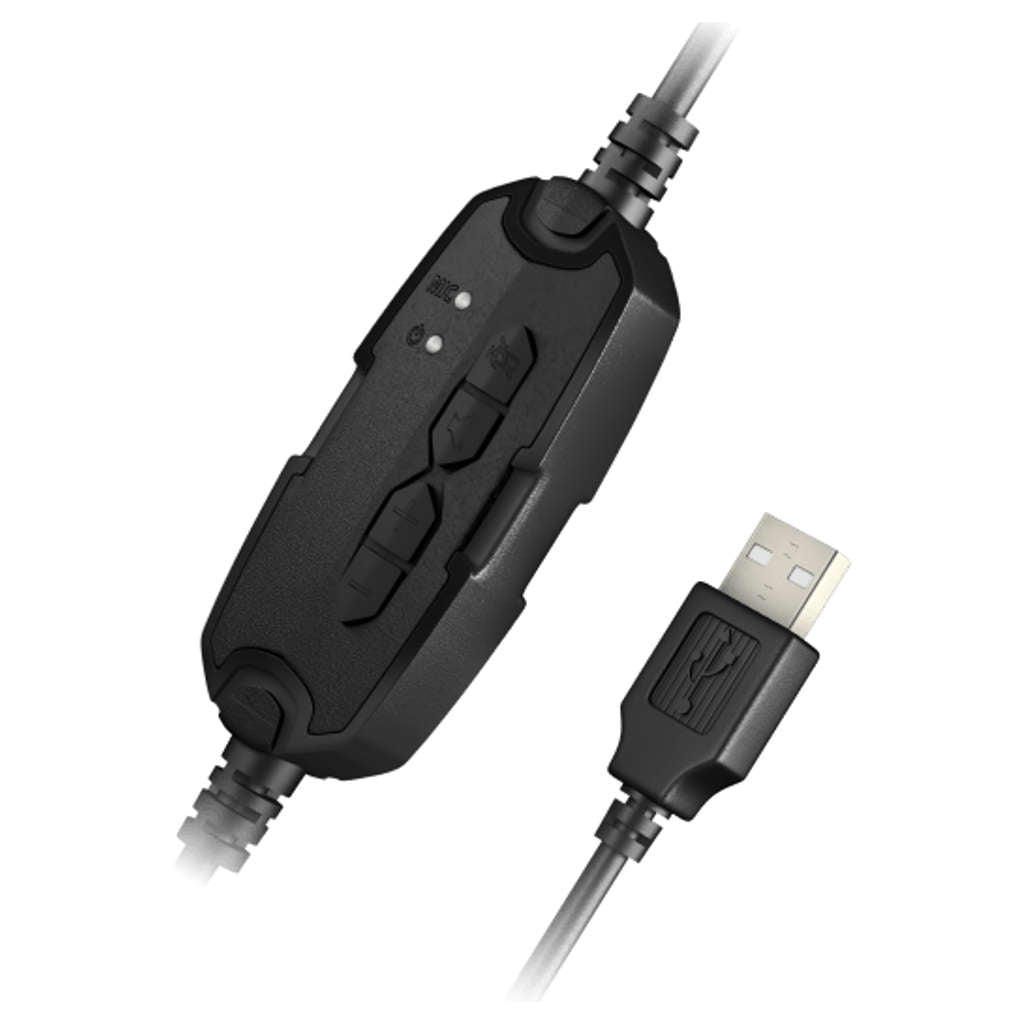 Fingers USB-Talkathon Wired Headphone Rich Black