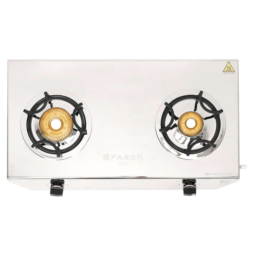 Faber Hilux Max Stainless Steel Cooktop 2 Brass Burner