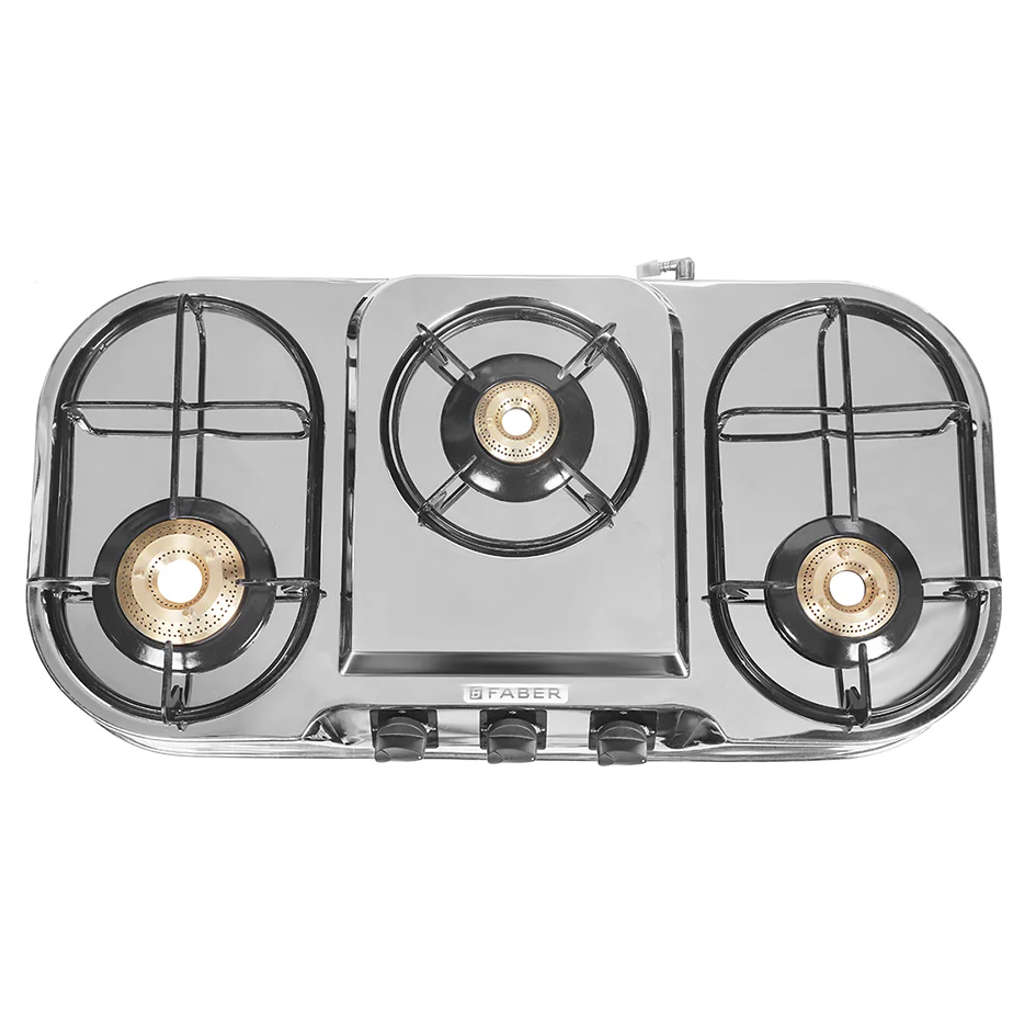 Faber Astra Stainless Steel Cooktop 3 Brass Burner