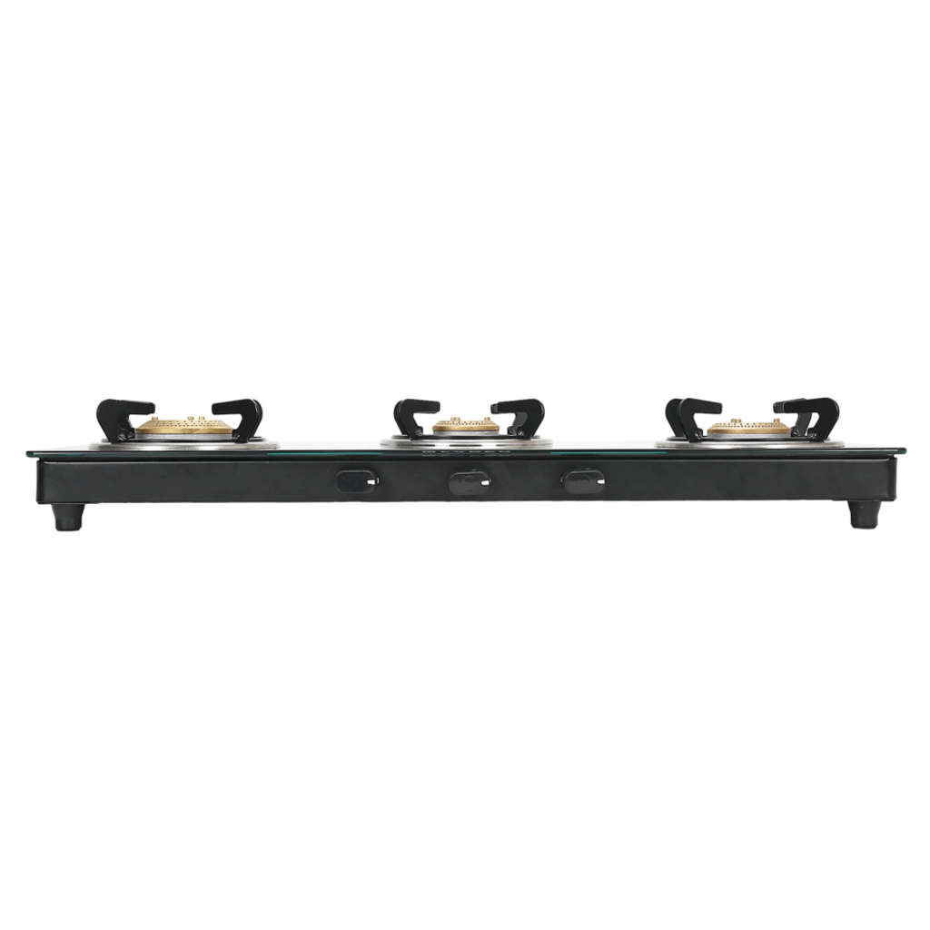 Faber Spark Glass Top Gas Stove 3 Brass Burner