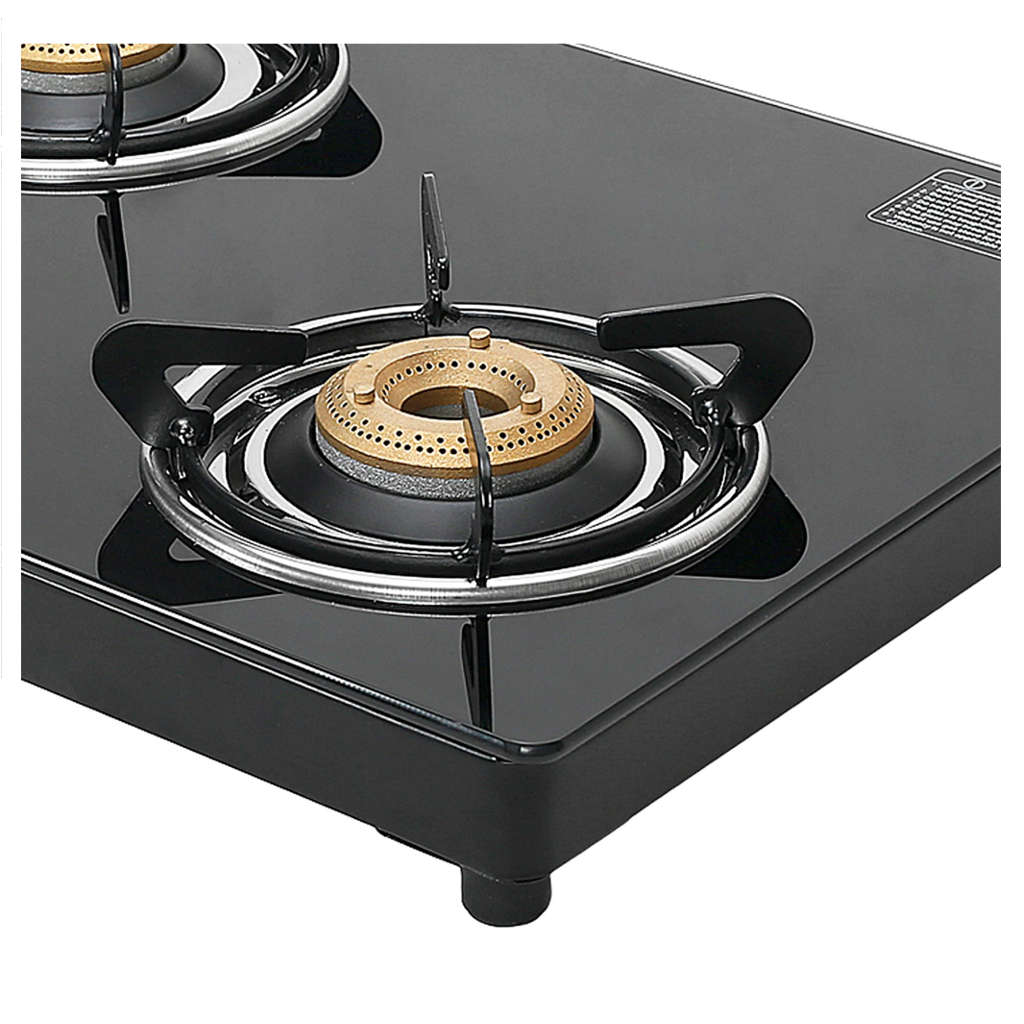 Faber Spark Glass Top Gas Stove 3 Brass Burner