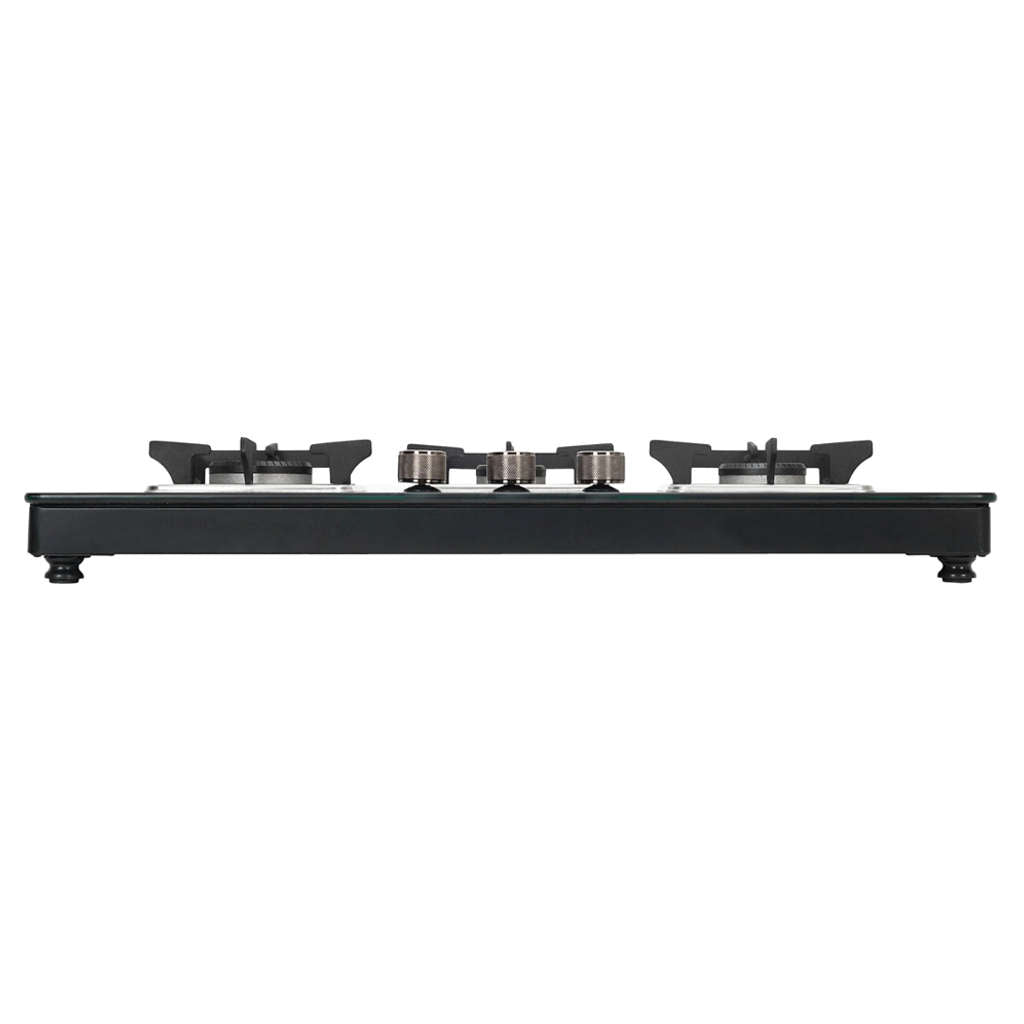 Faber Nios DLX Auto BK Glass Top Gas Stove 3 Brass Burner