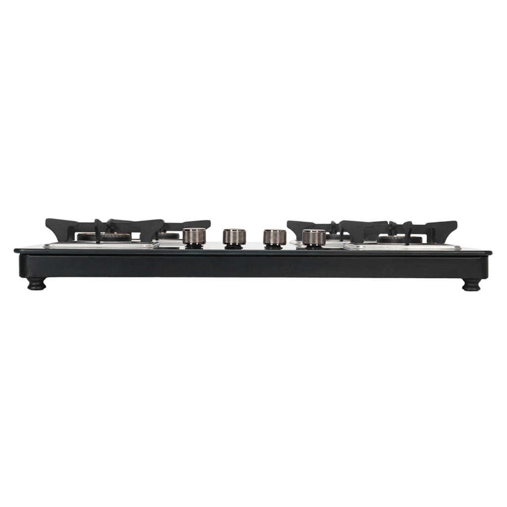 Faber Nios DLX Auto BK Glass Top Gas Stove 4 Brass Burner
