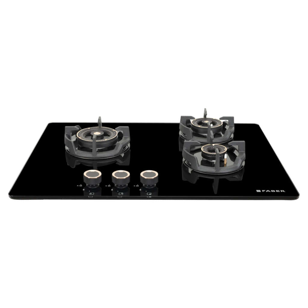 Faber Hob Experia Cooktop 3 Brass Burner HT703 ALU AI
