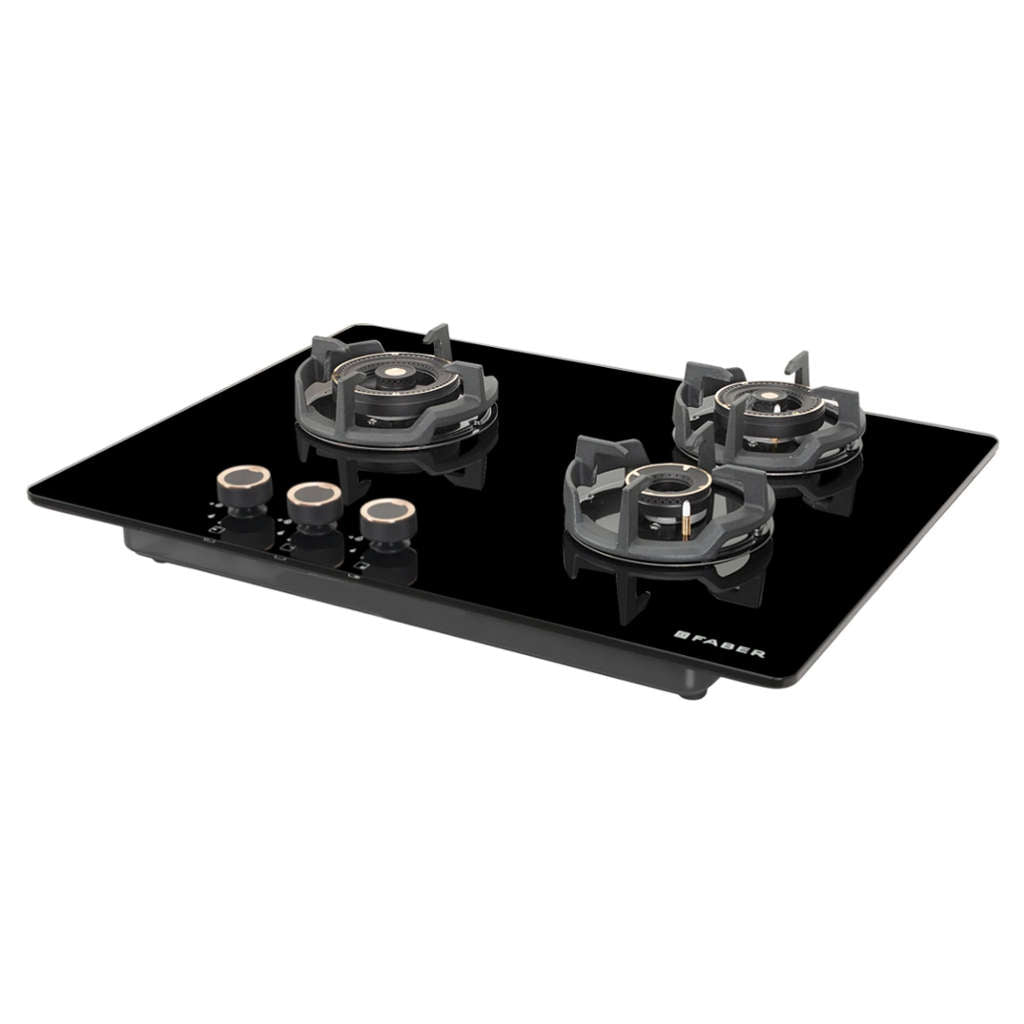 Faber Hob Experia Cooktop 3 Brass Burner HT703 ALU AI