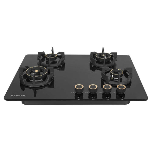 Faber Hob Experia Cooktop 4 Brass Burner HT704 ALU AI 