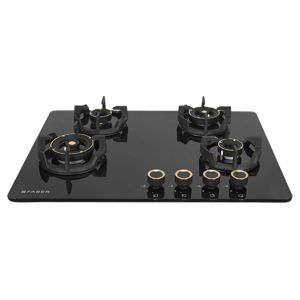 Faber Hob Experia Cooktop 4 Brass Burner HT704 ALU AI