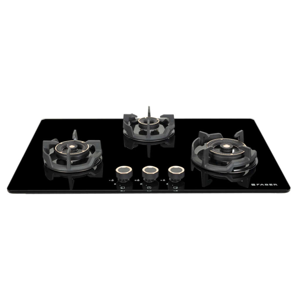 Faber Hob Experia Cooktop 3 Brass Burner HT753 ALU AI FFD