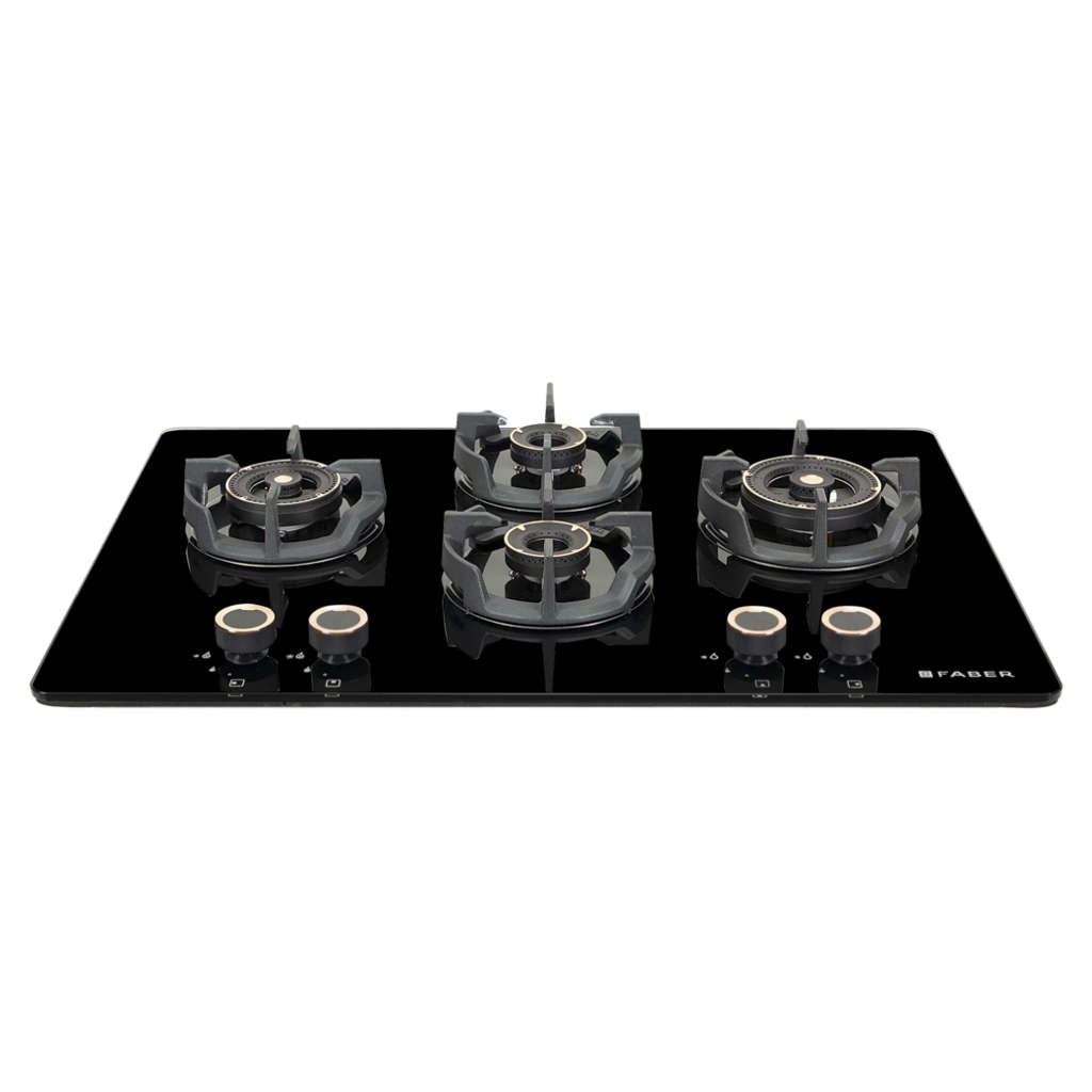 Faber Hob Experia Cooktop 4 Brass Burner HT754 ALU AI FFD
