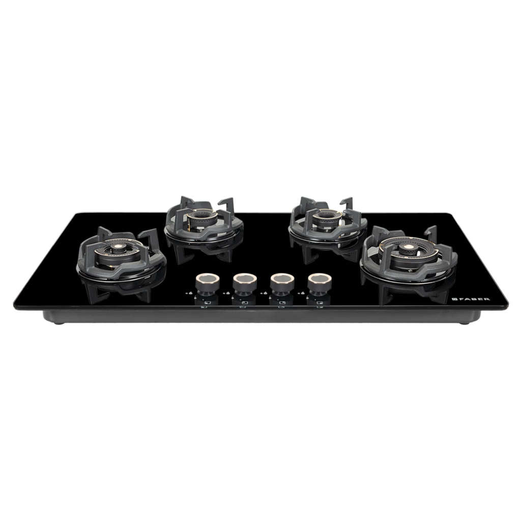 Faber Hob Experia Cooktop 4 Brass Burner HT904 ALU AI FFD 