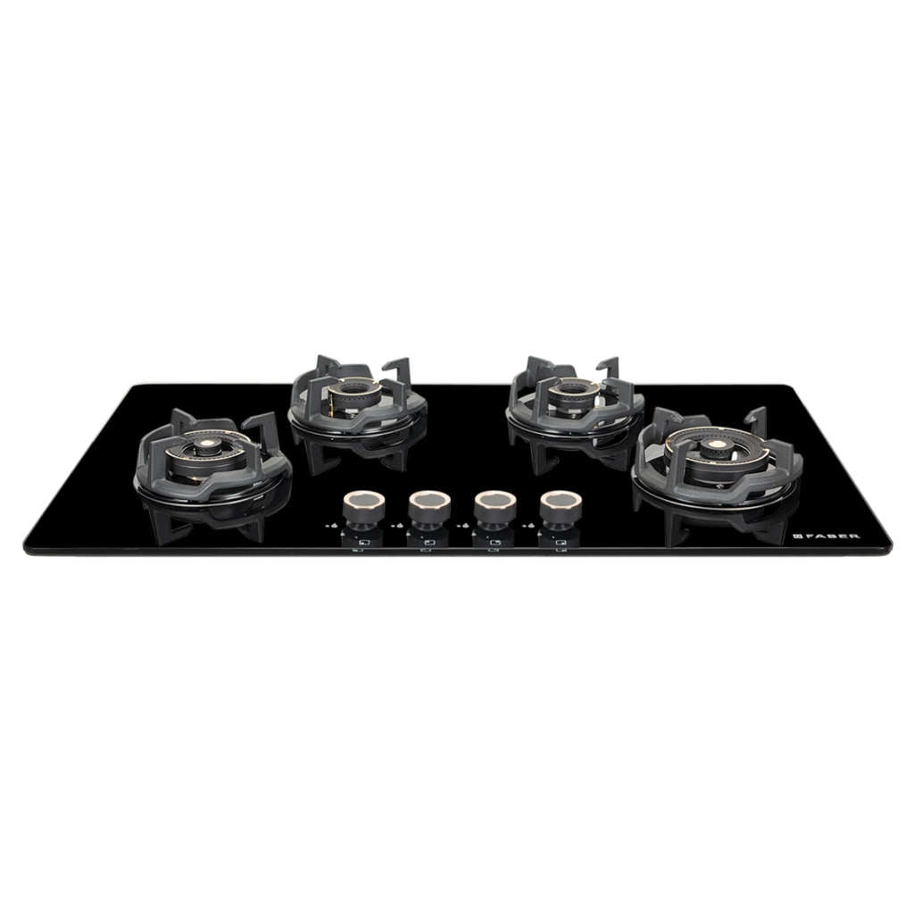 Faber Hob Experia Cooktop 4 Brass Burner HT904 ALU AI FFD