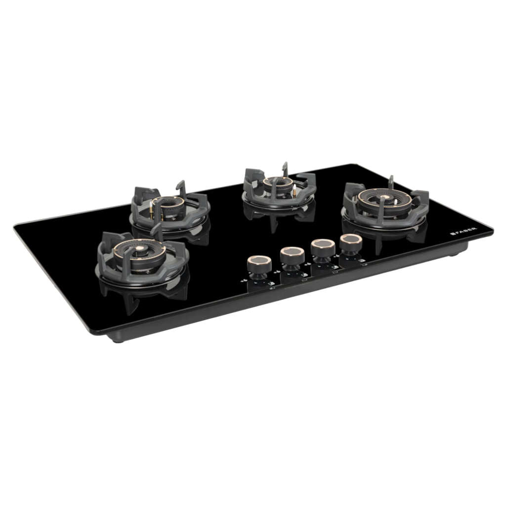 Faber Hob Experia Cooktop 4 Brass Burner HT904 ALU AI FFD