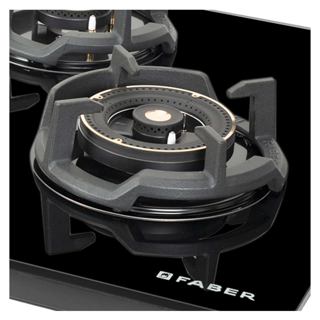 Faber Hob Experia Cooktop 4 Brass Burner HT904 ALU AI FFD
