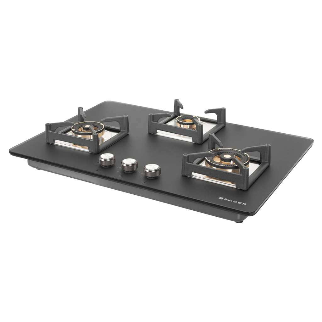 Faber Hob Bella Cooktop 3 Brass Burner HT753 BR AI FFD