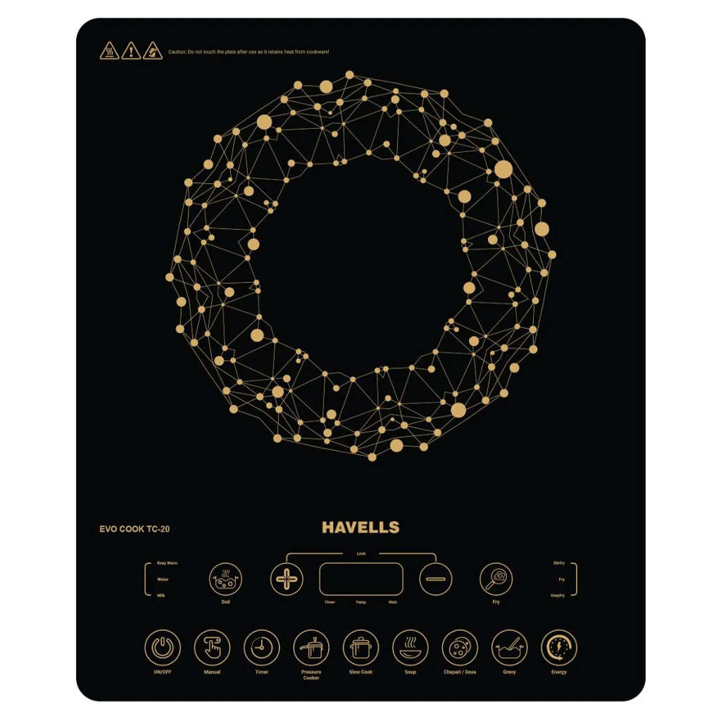 Havells Evo Cook TC20 Induction Cooktop 2000W GHCICEMK200 