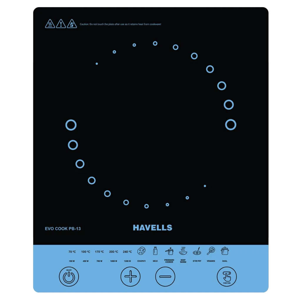 Havells Evo Cook PB13 Induction Cooktop 1300W GHCICEIK130 