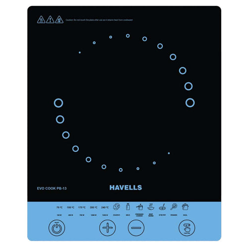 Havells Evo Cook PB13 Induction Cooktop 1300W GHCICEIK130 