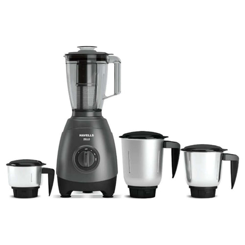 Havells Zello Mixer Grinder With 4 Jars 750W Grey GHFMGEPG075 