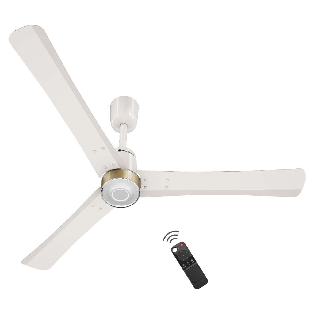 Atomberg Renesa Elite Liquid BLDC Ceiling Fan With Remote Control & LED Indicators 1200mm Pearl White 
