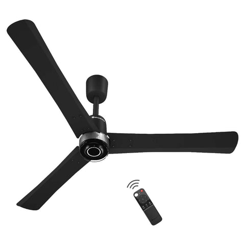Atomberg Renesa Elite Powder BLDC Ceiling Fan With Remote Control & LED Indicators 1200mm Midnight Black 