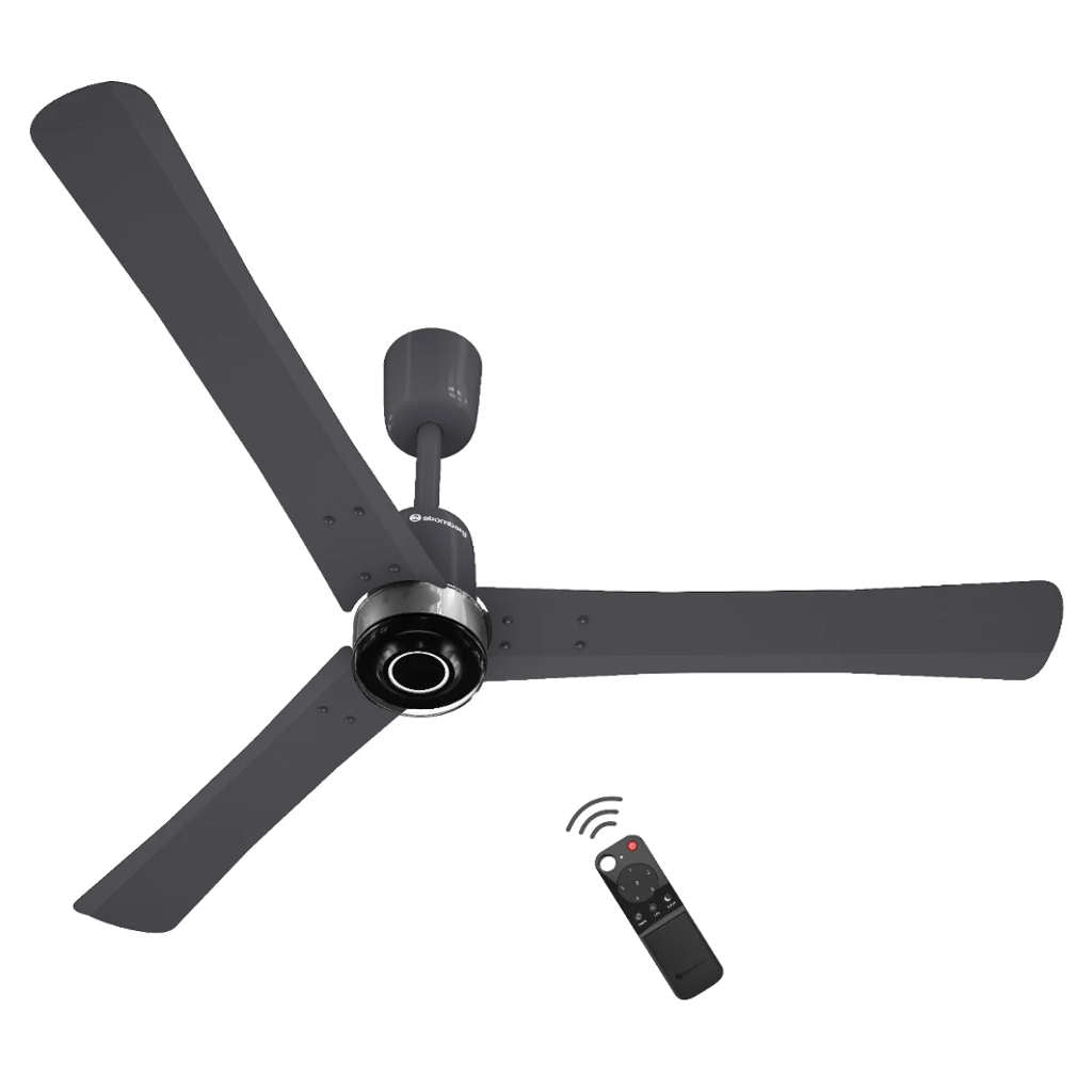 Atomberg Renesa Elite Powder BLDC Ceiling Fan With Remote Control & LED Indicators 1200mm Pebble Grey 