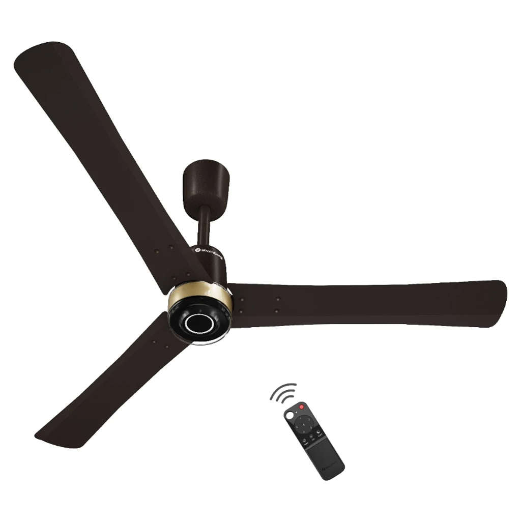 Atomberg Renesa Elite Powder BLDC Ceiling Fan With Remote Control & LED Indicators 1200mm Blaze Brown 