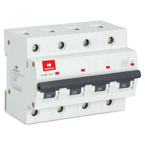 Havells Higher Rating C Curve Four Pole MCB 125A DHMJCFPF125 
