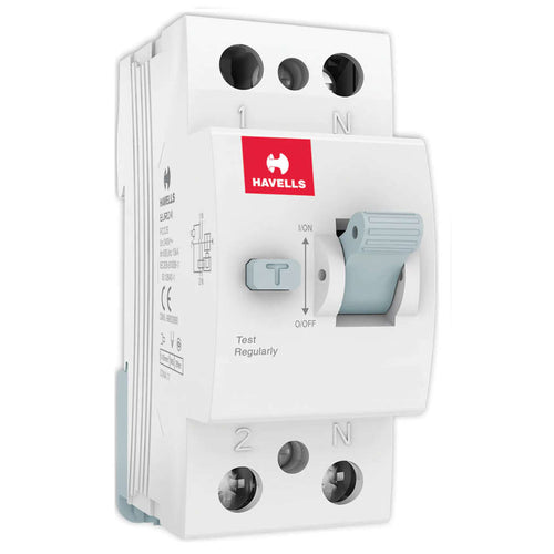 Havells AC Type Double Pole RCCB 40A 30mA DHRACMDF030040 